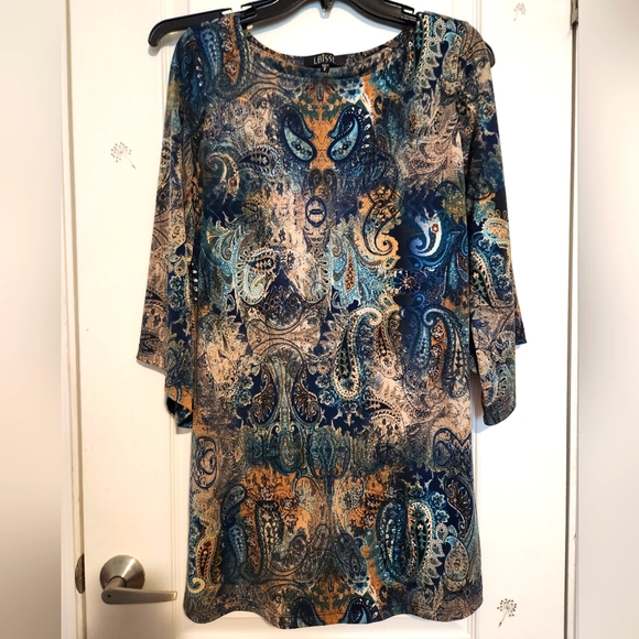 Boho shift dress with butterfly sleeves - S - Picture 3 of 5